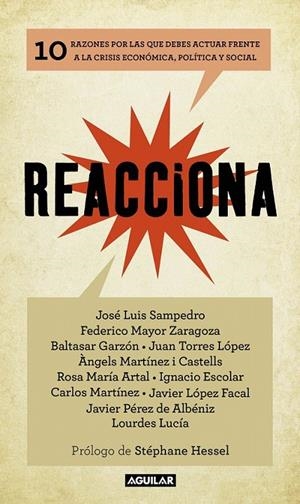 REACCIONA | 9788403102002 | ARTAL, ROSA MARÍA/ESCOLAR, IGNACIO/GARZÓN, BALTASAR/LUCÍA, LOURDES/LÓPEZ FACAL, JAVIER/MARTÍNEZ I CA