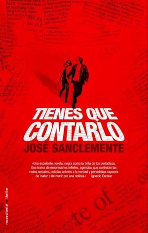 TIENES QUE CONTARLO | 9788499184470 | SANCLEMENTE, JOSÉ