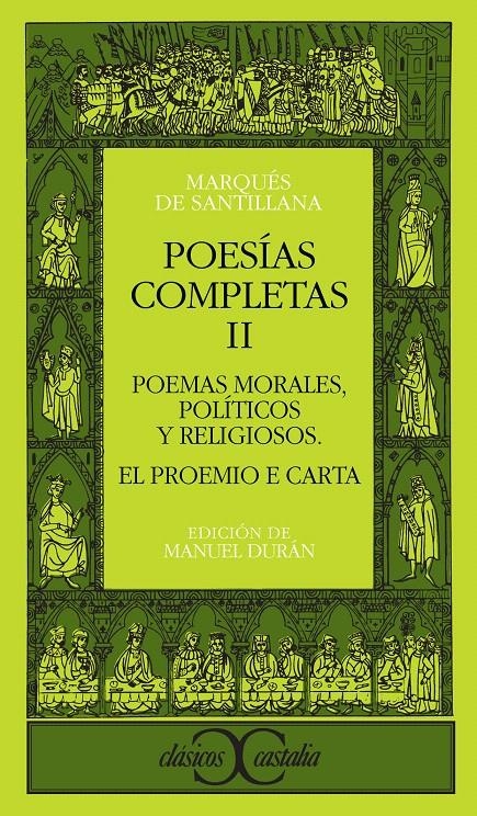 POESÍAS COMPLETAS, II                                      . | 9788470393297 | MARQUES DE SANTILLANA