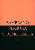 PERSONA Y DEMOCRACIA | 9788478443147 | ZAMBRANO, MARÍA