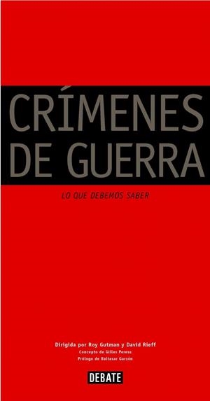 CRÍMENES DE GUERRA | 9788483065563 | GUTMAN,ROY/RIEFF,DAVID