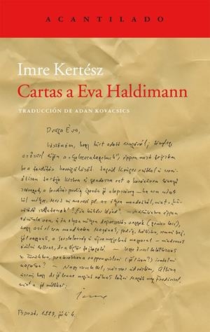 CARTAS A EVA HALDIMANN | 9788415277910 | KERTÉSZ, IMRE