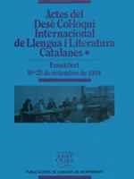ACTES DEL DESÈ COL·LOQUI INTERNACIONAL DE LLENGUA I LITERATURA CATALANES, VOL. 1 | 9788478266715 | SCHÖNBERGER, AXEL/STEGMAN, TILBERT DÍDAC