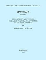 OBRA DEL CANÇONER POPULAR DE CATALUNYA. VOLUM XXI. | 9788498834642 | MASSOT I MUNTANER, JOSEP