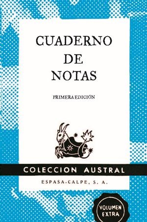 CUADERNO DE NOTAS AZUL 9X14CM | 9788467008418 | ESPASA CALPE