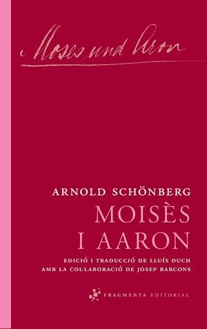 MOISÈS I AARON | 9788492416639 | SCHÖNBERG, ARNOLD