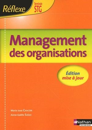 MANAGEMENT DES ORGANISATIONS TERM STG | 9782091613116 | CHACON