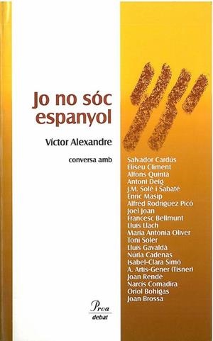 JO NO SÓC ESPANYOL | 9788492549627 | VÍCTOR ALEXANDRE