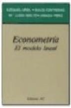 ECONOMETRIA. EL MODELO LINEAL | 9788472881501 | URIEL, EZEQUIEL