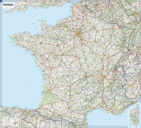 MAPA PLASTIFICADO FRANCE | 9782067119857 | VARIOS AUTORES