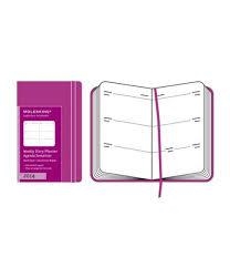 2014 MOLESKINE WEEKLY DIARY POCKET HORIZONTAL MAGENTA  | 9788866136569