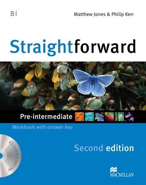 STRAIGHTFORWARD PRE-INTERMEDIATE WORKBOOK + KEY + CD | 9780230423169 | PHILIP KERR