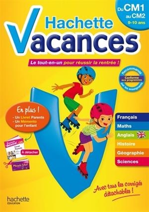 HACHETTE VACANCES DU CM1 AU CM2 - LE TOUT-EN-UN POUR RÉUSSIR LA RENTRÉE ! | 9782012705944 | COLLECTIF
