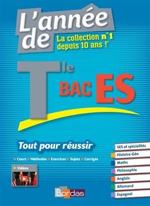 L'ANNÉE DE TLE BAC ES  - ÉDITION 2016 | 9782047354988 | PIERRE-OLIVIER PERL, VINCENT DELVERT, DOMINIQUE BOISSIER, NICOLE GANDILHON