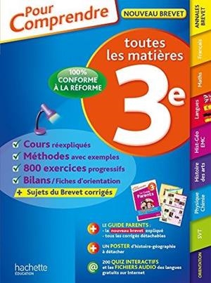 POUR COMPRENDRE. TOUTES LES MATIÈRES LA 3EME - ÉDITION 2016 | 9782019103682 | COLLECTIF