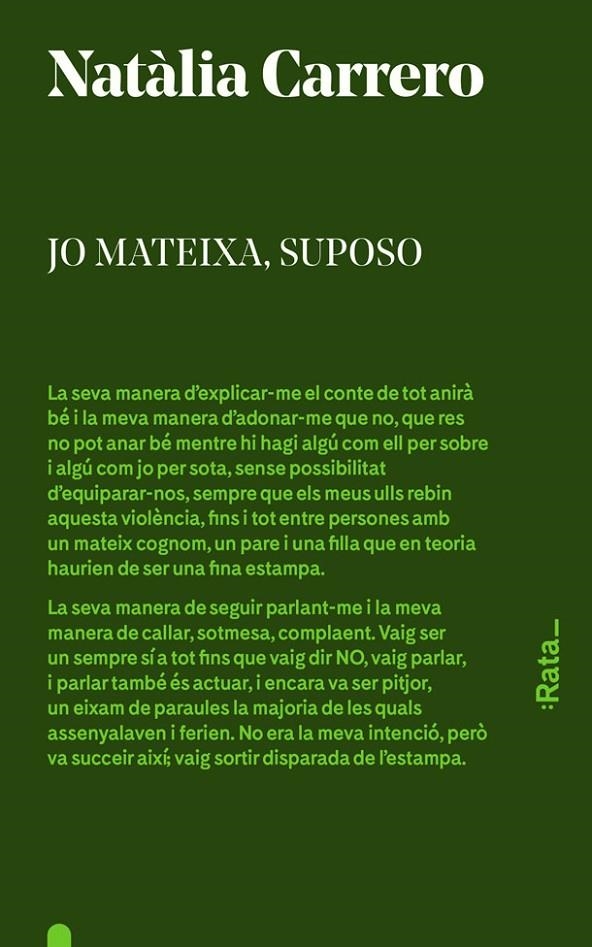 JO MATEIXA, SUPOSO | 9788494489105 | NATÀLIA CARRERO