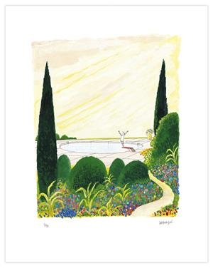 SÉRIGRAPHIE « L’ODE AU SOLEIL » PAR SEMPÉ - 71 X 56 CM | SEMPE 43 EA | SEMPE