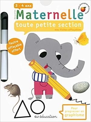 MATERNELLE TOUTE PETITE SECTION - MES FICHES EFFAÇABLES - À PARTIR DE 3 ANS | 9782070664856 | COLLECTIF