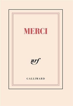 CARNET POCHE LIGNÉ "MERCI" | 3260050887168