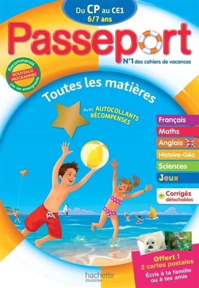 PASSEPORT DU CP AU CE1 - 6/7 ANS - ÉDITION 2017 | 9782017016182 | COLLECTIF