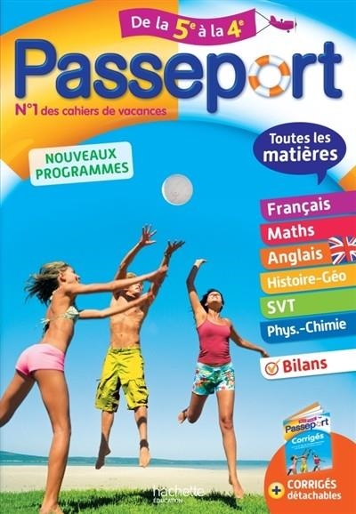 PASSEPORT DE LA 5E À LA 4E  - ÉDITION 2017 | 9782017016212 | COLLECTIF