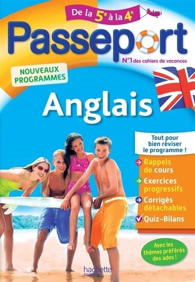 PASSEPORT ANGLAIS DE LA 5E À LA 4E - ÉDITION 2017 | 9782017016342 | COLLECTIF