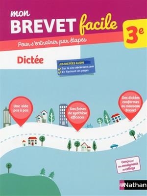 MON BREVET FACILE, 3E : DICTÉE : POUR S'ENTRAÎNER PAR ÉTAPES | 9782091503790 | YOUNESKACED, DALILA
