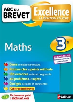 MATHS 3E : NOUVEAU BREVET | 9782091520285 | FEUGÈRE, CAROLE / MORA, GILLES 