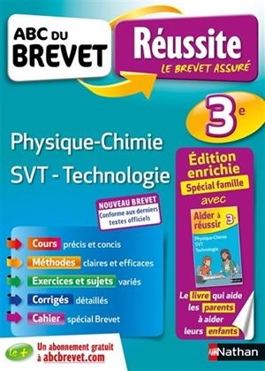 PHYSIQUE CHIMIE, SVT, TECHNOLOGIE 3E | 9782091520346
