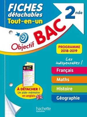 OBJECTIF BAC FICHES TOUT-EN-UN 2NDE | 9782017069676 | DEJEAN, DOMINIQUE