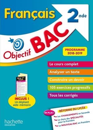 OBJECTIF BAC FRANCAIS 2NDE | 9782016255124 | LISLE, ISABELLE