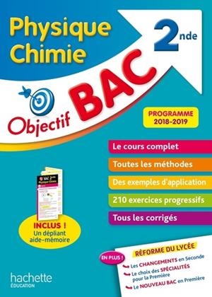 OBJECTIF BAC PHYSIQUE CHIMIE 2NDE | 9782016255100 | RAMON, ANNE LAURE