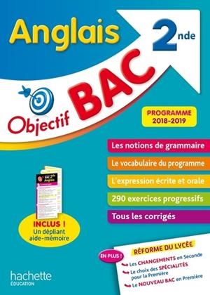 OBJECTIF BAC ANGLAIS 2NDE | 9782016255131 | CHEVALLIER, DOMINIQUE