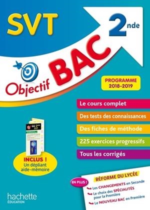 OBJECTIF BAC SVT 2NDE | 9782016255117 | COUTELEAU, LOUIS-MARI
