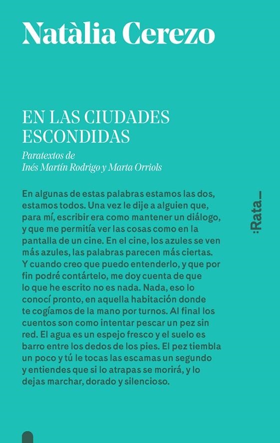 EN LAS CIUDADES ESCONDIDAS | 9788416738410 | CEREZO, NATÀLIA