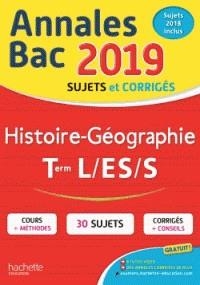 ANNALES BAC HISTOIRE-GÉOGRAPHIE TLES L, ES, S - ÉDITION 2019 | 9782017014676 | COLLECTIF