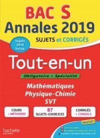 ANNALES BAC S - TOUT-EN-UN - ÉDITION 2019 | 9782017013884 | COLLECTIF