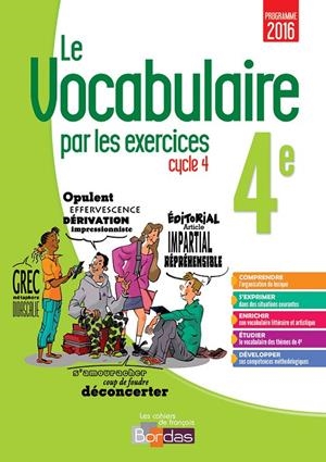 LE VOCABULAIRE PAR LES EXERCICES 4ÈME | 9782047334232