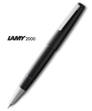 STYLO PLUME LAMY 2000 RÉSINE NOIRE MATE MOD.001 - PLUMA LAMY 2000 M GOLD | 4014519303596