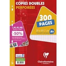 FEUILLES DOUBLES A4 RÉG SÉYÈS 100 FEUILLES+50 GRATUITES | 3329680147117