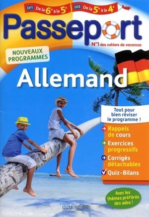 PASSEPORT ALLEMAND LV1 DE LA 6E À LA 5E, LV2 DE LA 5E À LA 4E - ÉDITION 2019 | 9782017017011 | VARIS