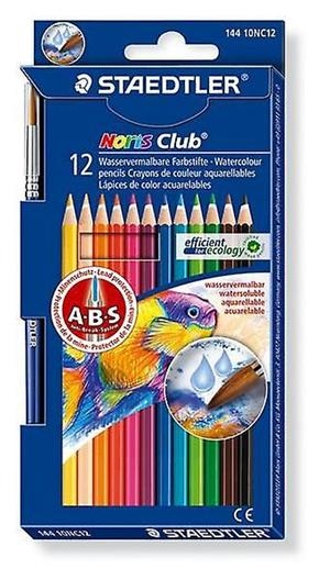 BOITE DE 12 CRAYONS DE COULEUR AQUARELLABLES - CAJA DE 12 LAPICES DE COLORES STAEDTLER  NORIS AQUARELL | 4007817144268