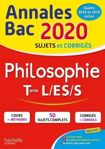 ANNALES BAC 2020 PHILOSOPHIE TLE L-ES-S | 9782017081531 | COLLECTIF
