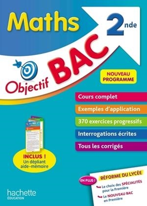 OBJECTIF BAC MATHS 2DE - ÉDITION 2019 | 9782017082118 | COLLECTIF