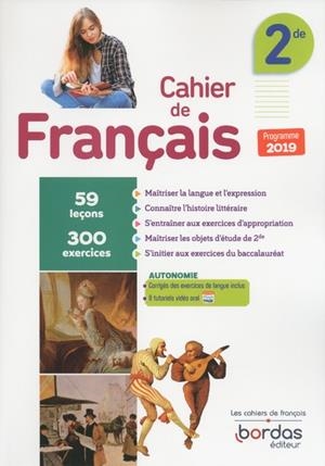 CAHIER DE FRANÇAIS 2NDE 2019 | 9782047336670 | FRANCHET