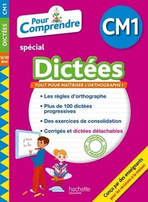 POUR COMPRENDRE SPÉCIAL DICTÉES CM1 - 9/10 ANS - ÉDITION 2018 | 9782017015109 | COLLECTIF