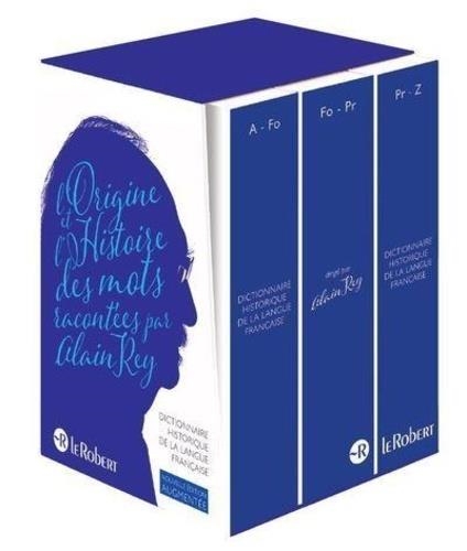 DICTIONNAIRE HISTORIQUE DE LA LANGUE FRANÇAISE - COFFRET 3 VOLUMES  | 9782321014096 | ALAIN REY, COLLECTIF