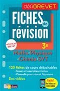 MATHS, PHYSIQUE CHIMIE, SVT, 3E : FICHES DE RÉVISION : NOUVEAU BREVET 2018 | 9782047356999 | COLLECTIF