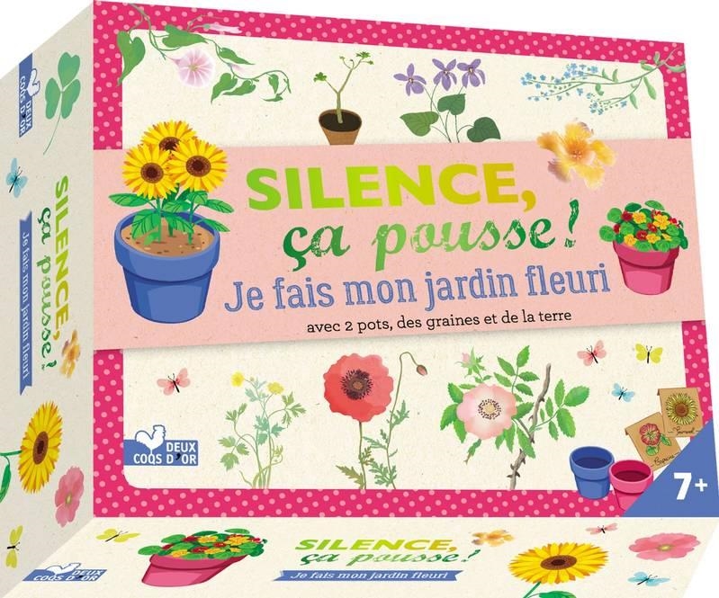 SILENCE ÇA POUSSE JE FAIS MON JARDIN FLEURI - COFFRET AVEC ACCESSOIRES | 9782017859963
