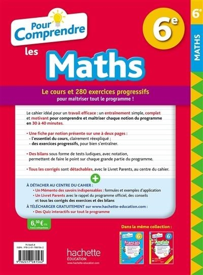 POUR COMPRENDRE LES MATHS 6E : NOUVEAUX PROGRAMMES | 9782017081562